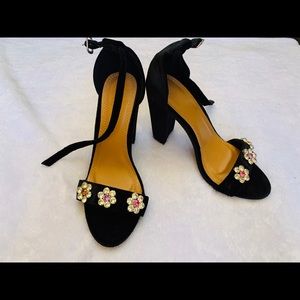 Diamond Flowered Heels